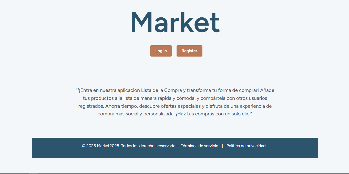 Imagen de aplicación de lista de compras para un supermercado